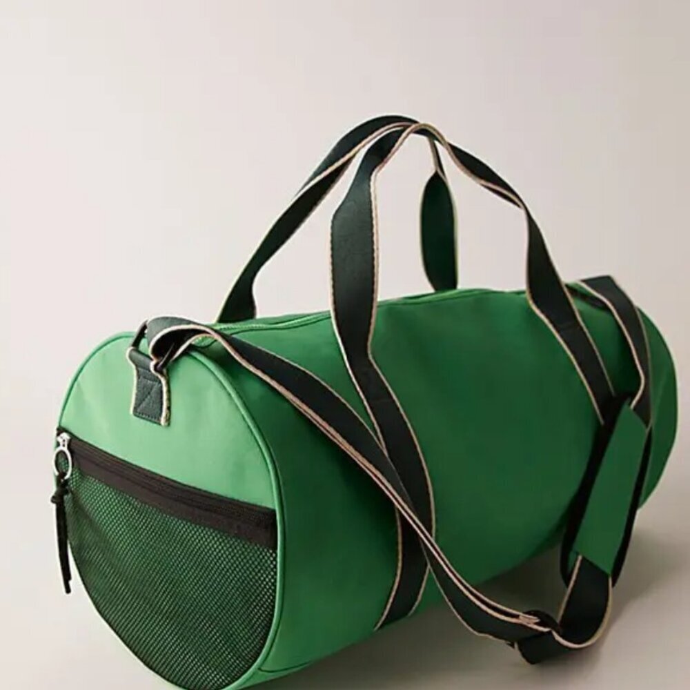 NWT Free People Good Sport Duffle Bag in Heritage Green - Picture 5 of 6